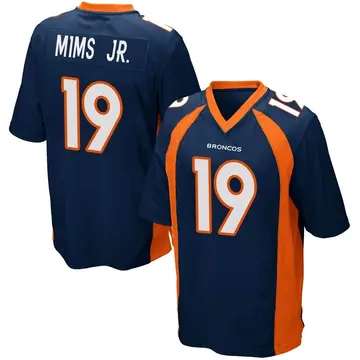 Youth Denver Broncos Marvin Mims Jr. Navy Blue Game Alternate Jersey By Nike