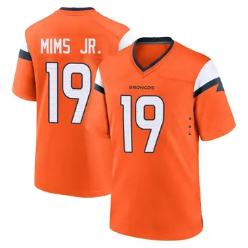 Youth Denver Broncos Marvin Mims Jr. Orange Game Jersey By Nike