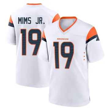 Youth Denver Broncos Marvin Mims Jr. White Game 2nd Jersey By Nike