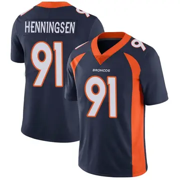 Youth Denver Broncos Matt Henningsen Navy Limited Vapor Untouchable Jersey By Nike