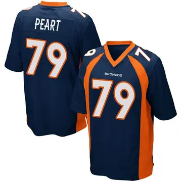 Youth Denver Broncos Matt Peart Navy Blue Game Alternate Jersey By Nike