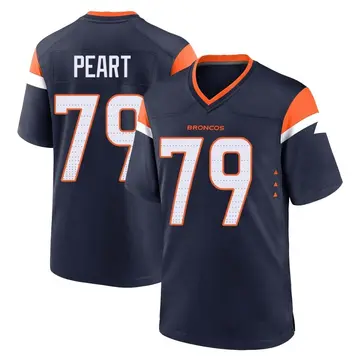 Youth Denver Broncos Matt Peart Navy Game Alternate Jersey By Nike