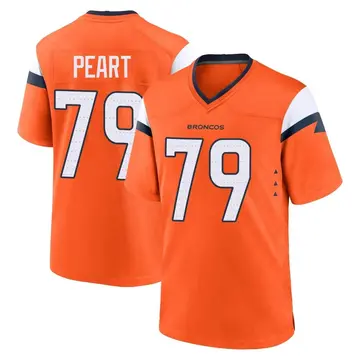 Youth Denver Broncos Matt Peart Orange Game Jersey By Nike