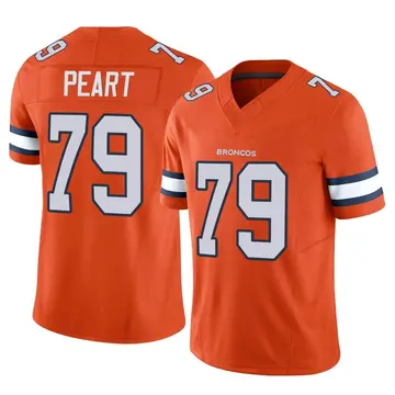 Youth Denver Broncos Matt Peart Orange Limited Vapor F.U.S.E. Jersey By Nike