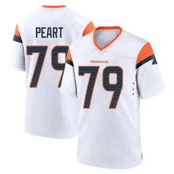 Youth Denver Broncos Matt Peart White Game 2nd Jersey By Nike