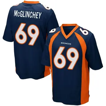 Youth Denver Broncos Mike McGlinchey Navy Blue Game Alternate Jersey By Nike