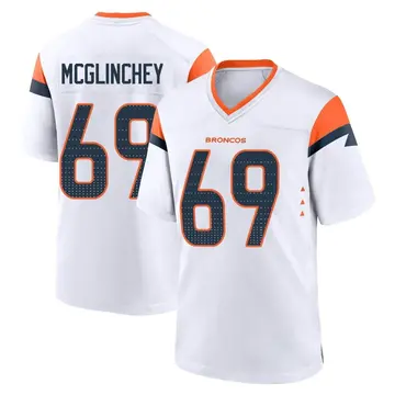 Youth Denver Broncos Mike McGlinchey White Game 2nd Jersey By Nike