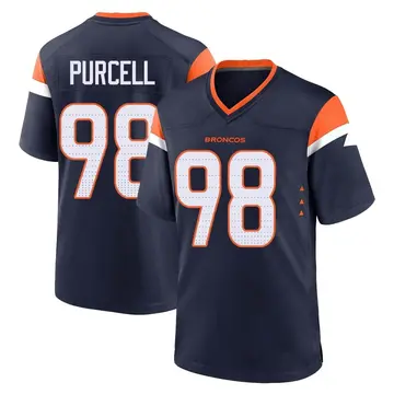 Youth Denver Broncos Mike Purcell Navy Game Alternate Jersey By Nike