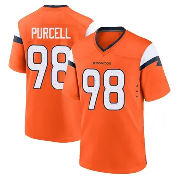 Youth Denver Broncos Mike Purcell Orange Game Jersey By Nike