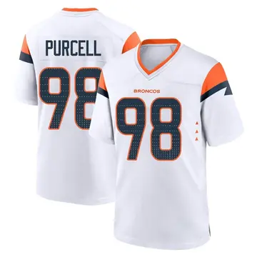 Youth Denver Broncos Mike Purcell White Game 2nd Jersey By Nike