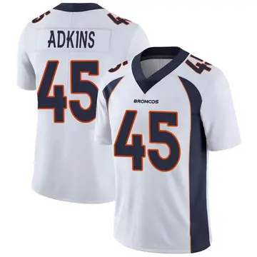 Youth Denver Broncos Nate Adkins White Limited Vapor Untouchable Jersey By Nike