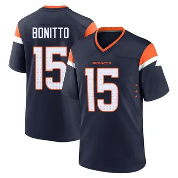 Youth Denver Broncos Nik Bonitto Navy Game Alternate Jersey By Nike