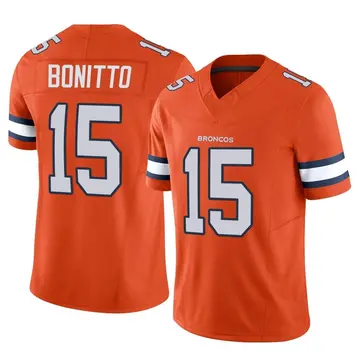 Youth Denver Broncos Nik Bonitto Orange Limited Vapor F.U.S.E. Jersey By Nike