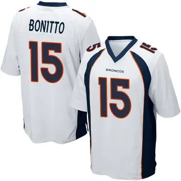 Youth Denver Broncos Nik Bonitto White Game Jersey By Nike