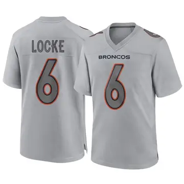 Youth Denver Broncos P.J. Locke Gray Game Atmosphere Fashion Jersey By Nike