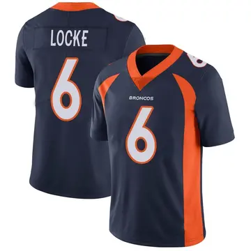 Youth Denver Broncos P.J. Locke Navy Limited Vapor Untouchable Jersey By Nike