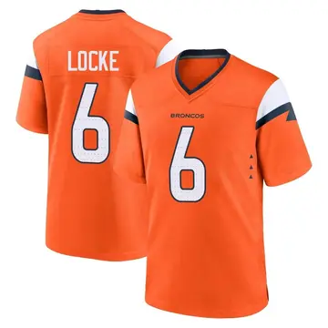 Youth Denver Broncos P.J. Locke Orange Game Jersey By Nike