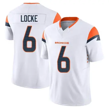 Youth Denver Broncos P.J. Locke White Limited Vapor F.U.S.E. Jersey By Nike