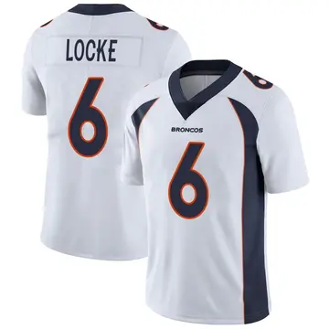 Youth Denver Broncos P.J. Locke White Limited Vapor Untouchable Jersey By Nike