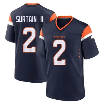 Youth Denver Broncos Pat Surtain II Navy Game Alternate Jersey By Nike