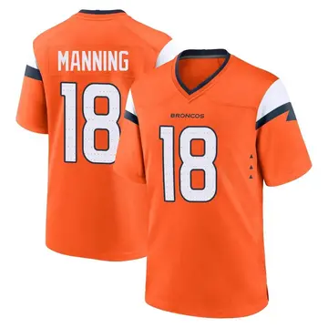 Youth Denver Broncos Peyton Manning Orange Game Jersey By Nike