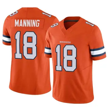 Youth Denver Broncos Peyton Manning Orange Limited Vapor F.U.S.E. Jersey By Nike