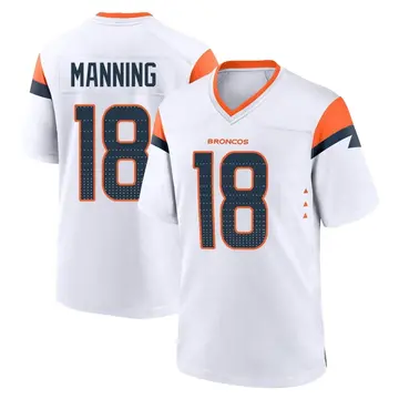 Youth Denver Broncos Peyton Manning White Game 2nd Jersey By Nike