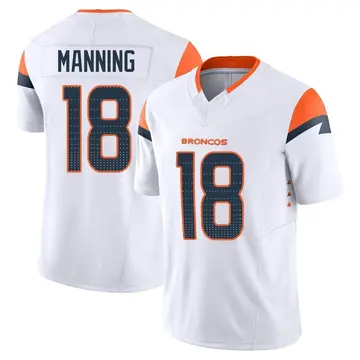 Youth Denver Broncos Peyton Manning White Limited Vapor F.U.S.E. Jersey By Nike