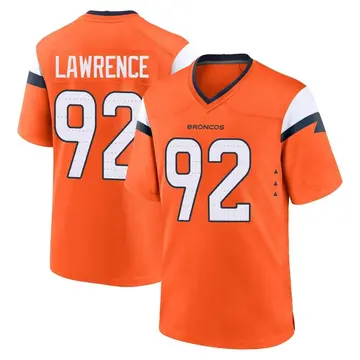 Youth Denver Broncos Rashard Lawrence Orange Game Jersey By Nike