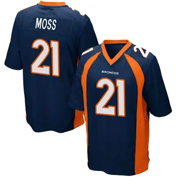 Youth Denver Broncos Riley Moss Navy Blue Game Alternate Jersey By Nike