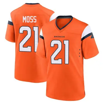 Youth Denver Broncos Riley Moss Orange Game Jersey By Nike