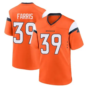 Youth Denver Broncos Rojesterman Farris Orange Game Jersey By Nike