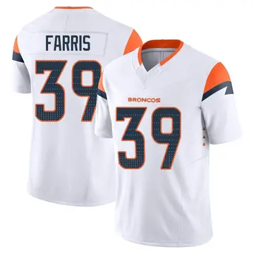 Youth Denver Broncos Rojesterman Farris White Limited Vapor F.U.S.E. Jersey By Nike