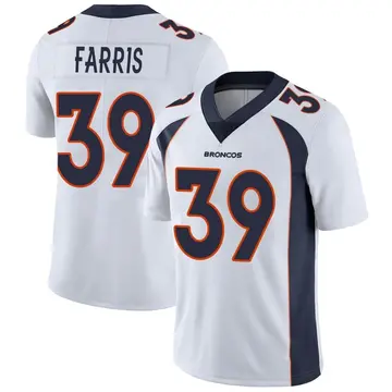 Youth Denver Broncos Rojesterman Farris White Limited Vapor Untouchable Jersey By Nike