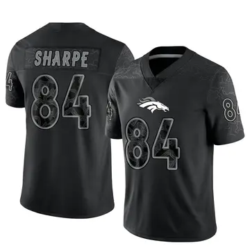 Youth Denver Broncos Shannon Sharpe Black Limited Reflective Jersey By Nike