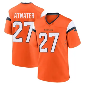 Youth Denver Broncos Steve Atwater Orange Game Jersey By Nike