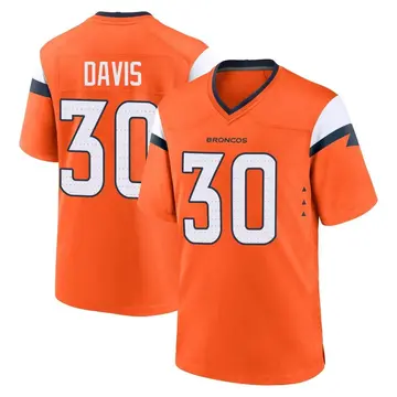 Youth Denver Broncos Terrell Davis Orange Game Jersey By Nike