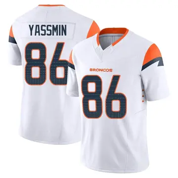 Youth Denver Broncos Thomas Yassmin White Limited Vapor F.U.S.E. Jersey By Nike