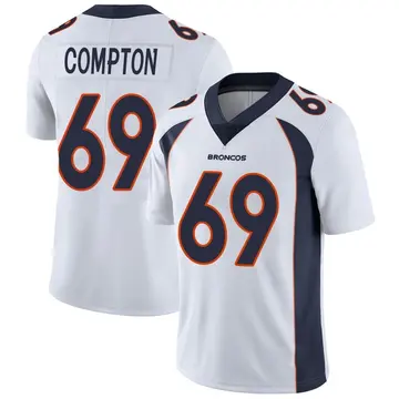 Youth Denver Broncos Tom Compton White Limited Vapor Untouchable Jersey By Nike