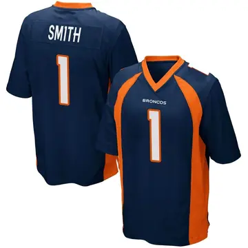 Youth Denver Broncos Tremon Smith Navy Blue Game Alternate Jersey By Nike