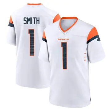 Youth Denver Broncos Tremon Smith White Game 2nd Jersey By Nike