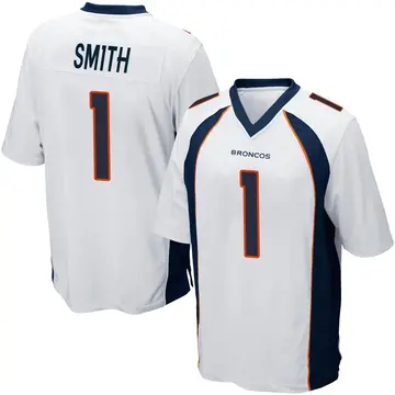 Youth Denver Broncos Tremon Smith White Game Jersey By Nike