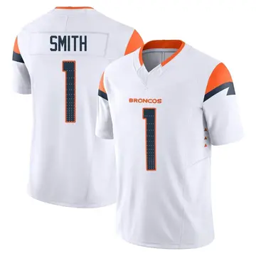 Youth Denver Broncos Tremon Smith White Limited Vapor F.U.S.E. Jersey By Nike