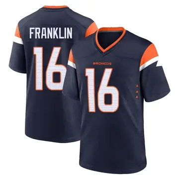 Youth Denver Broncos Troy Franklin Navy Game Alternate Jersey By Nike