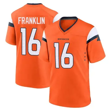 Youth Denver Broncos Troy Franklin Orange Game Jersey By Nike