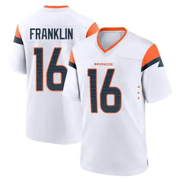 Youth Denver Broncos Troy Franklin White Game 2nd Jersey By Nike