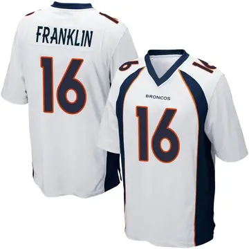 Youth Denver Broncos Troy Franklin White Game Jersey By Nike