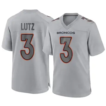 Youth Denver Broncos Wil Lutz Gray Game Atmosphere Fashion Jersey By Nike