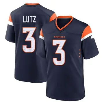 Youth Denver Broncos Wil Lutz Navy Game Alternate Jersey By Nike