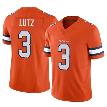 Youth Denver Broncos Wil Lutz Orange Limited Vapor F.U.S.E. Jersey By Nike